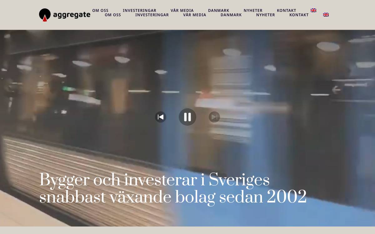 Aggregate Media website preview