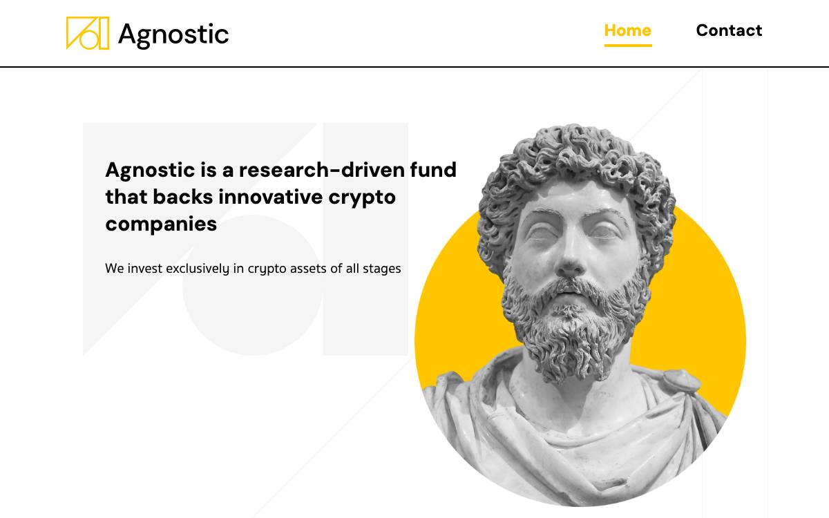 Agnostic Fund website preview