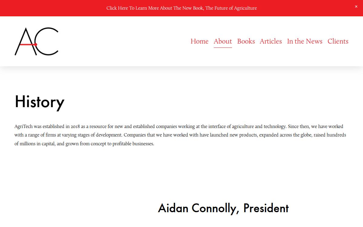 Agritech Capital website preview