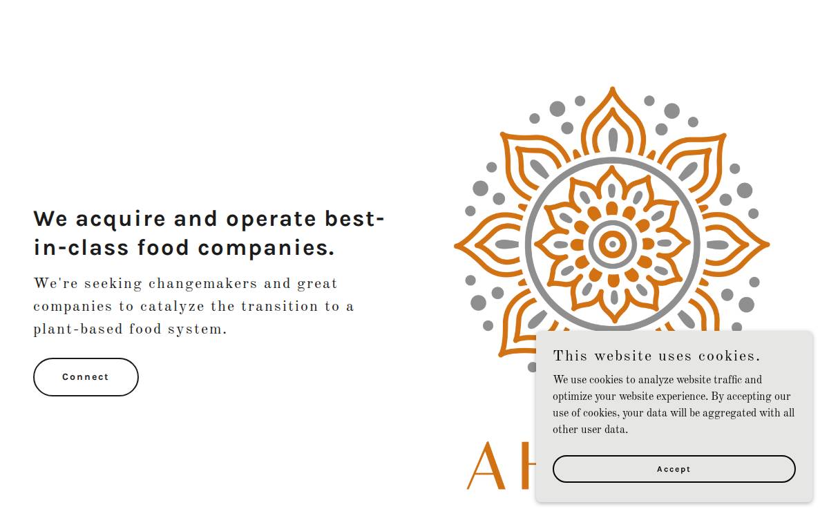 Ahimsa website preview