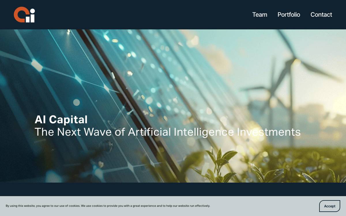 AI Capital website preview