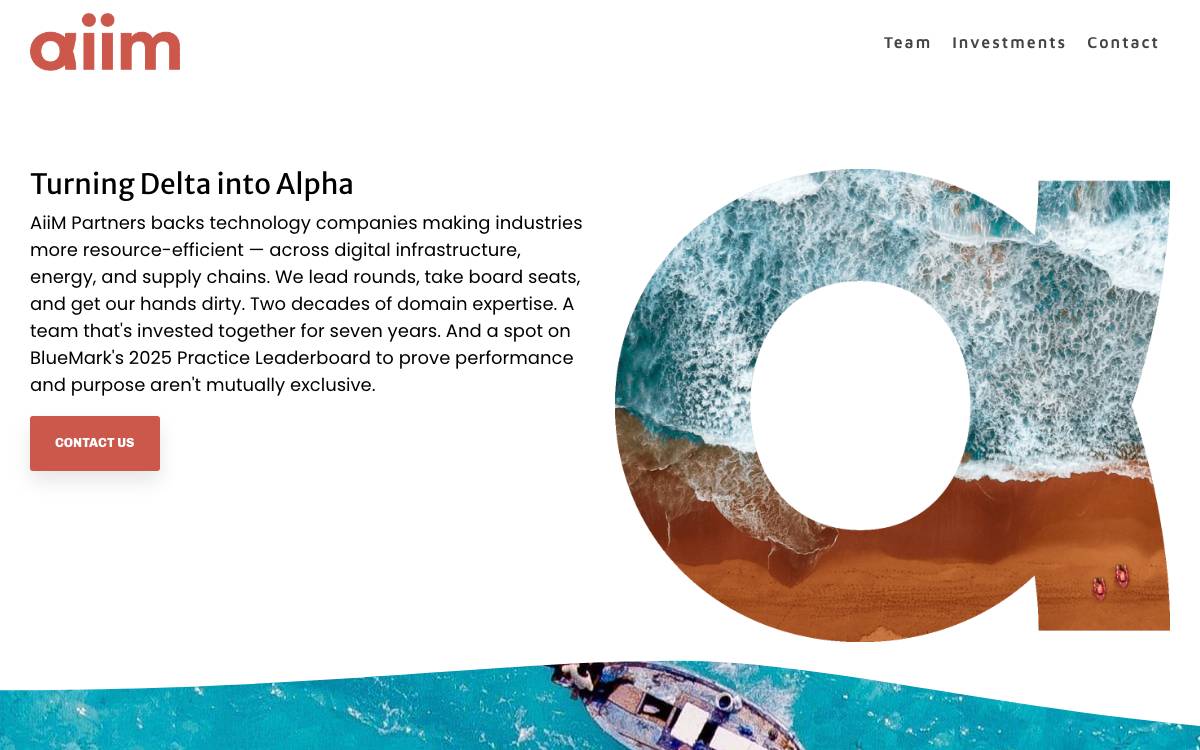 AiiM Partners website preview