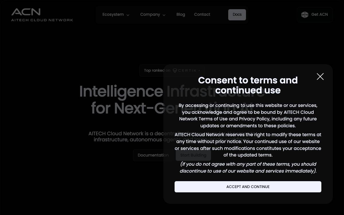 Aitech Labs website preview
