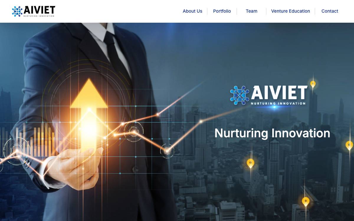 AiViet Venture website preview
