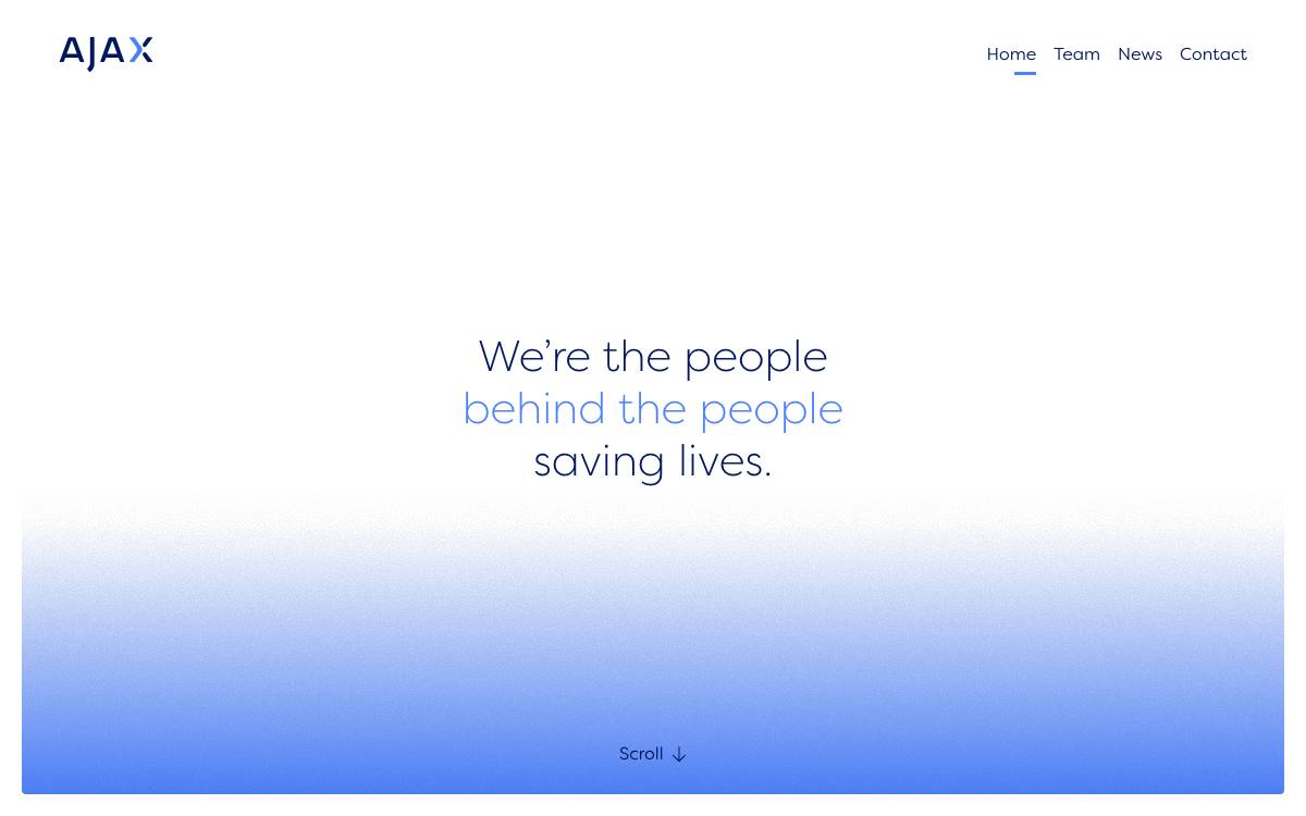 Ajax Health website preview