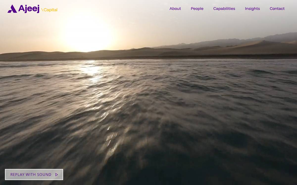 Ajeej Capital website preview