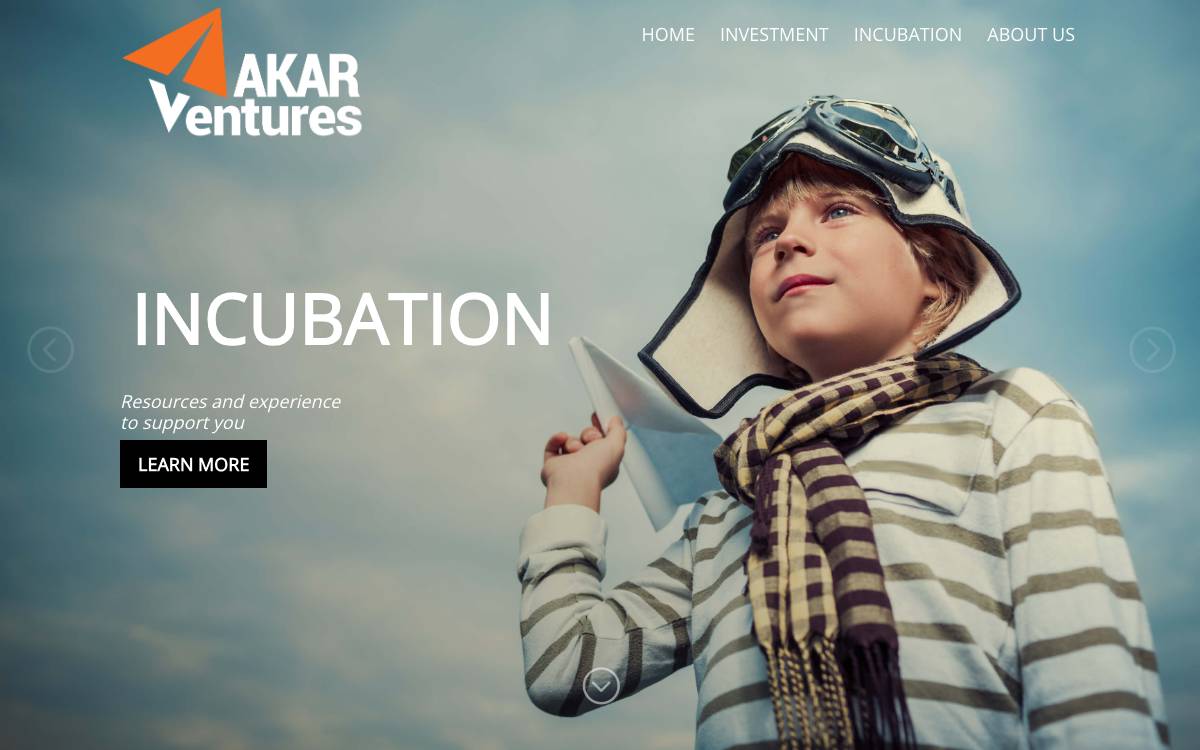 AKAR Ventures llc website preview