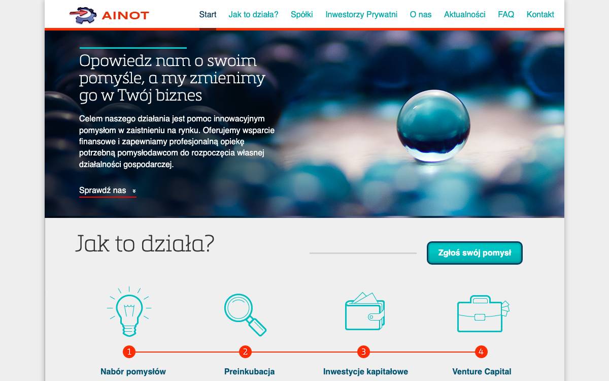 Akcelerator Innowacji NOT Sp. z o.o. website preview