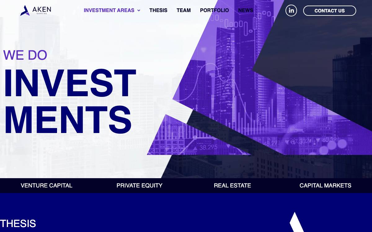 Aken Capital Investments website preview