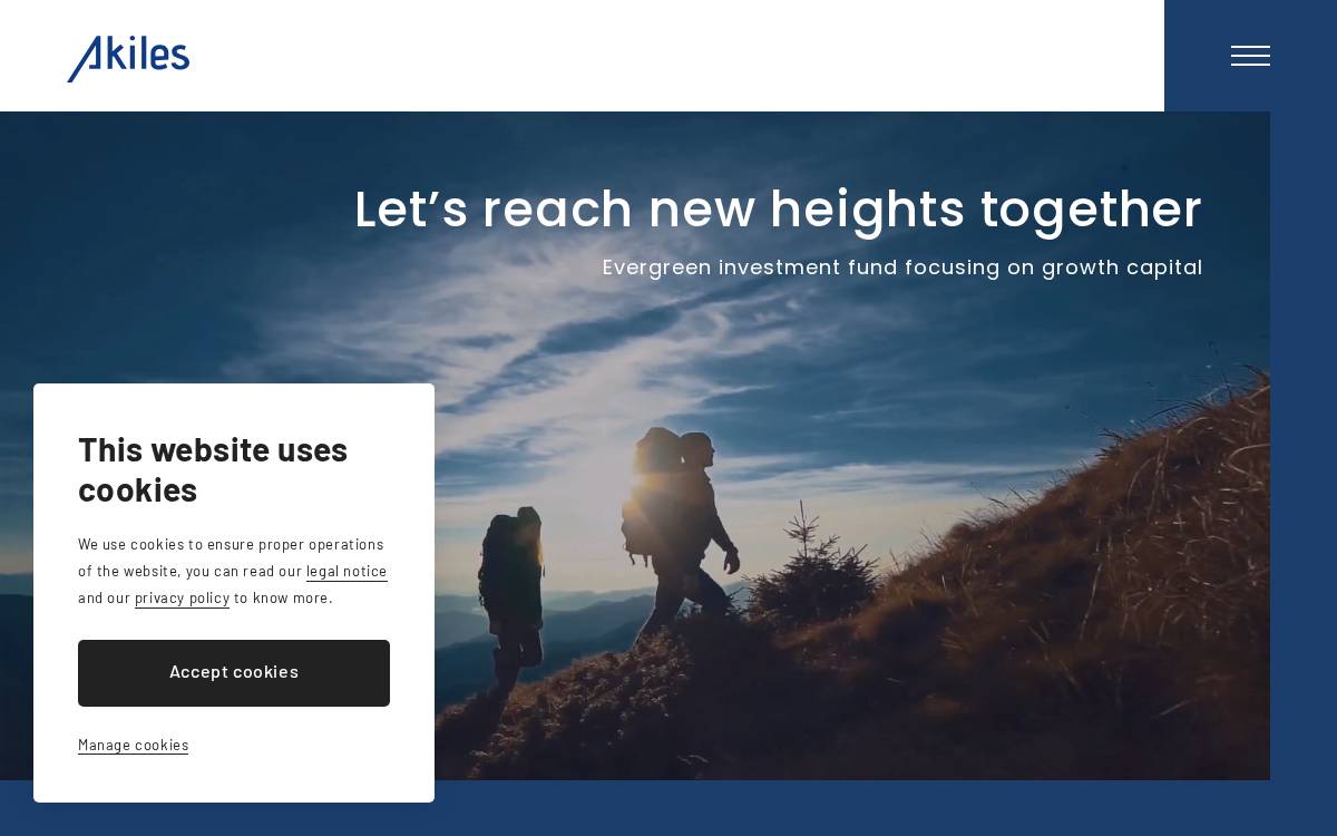 Akiles website preview