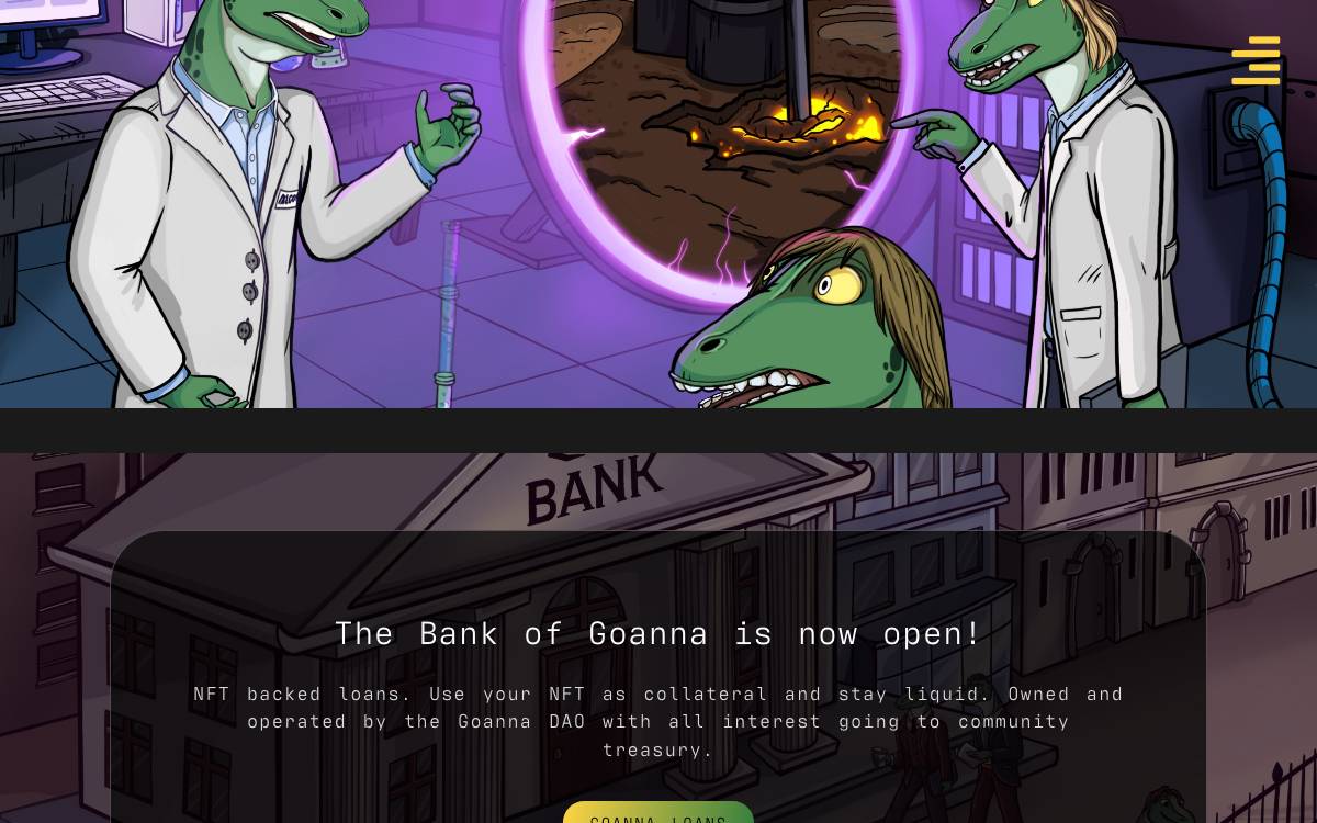 Al Goanna website preview