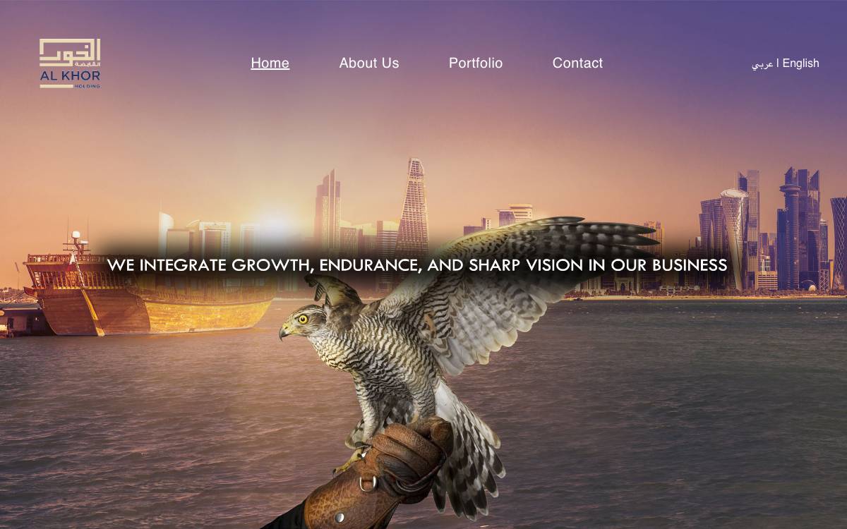 Al Khor Holding website preview