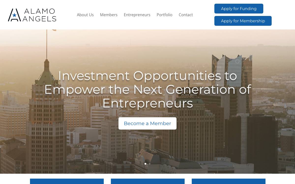 Alamo Angels website preview