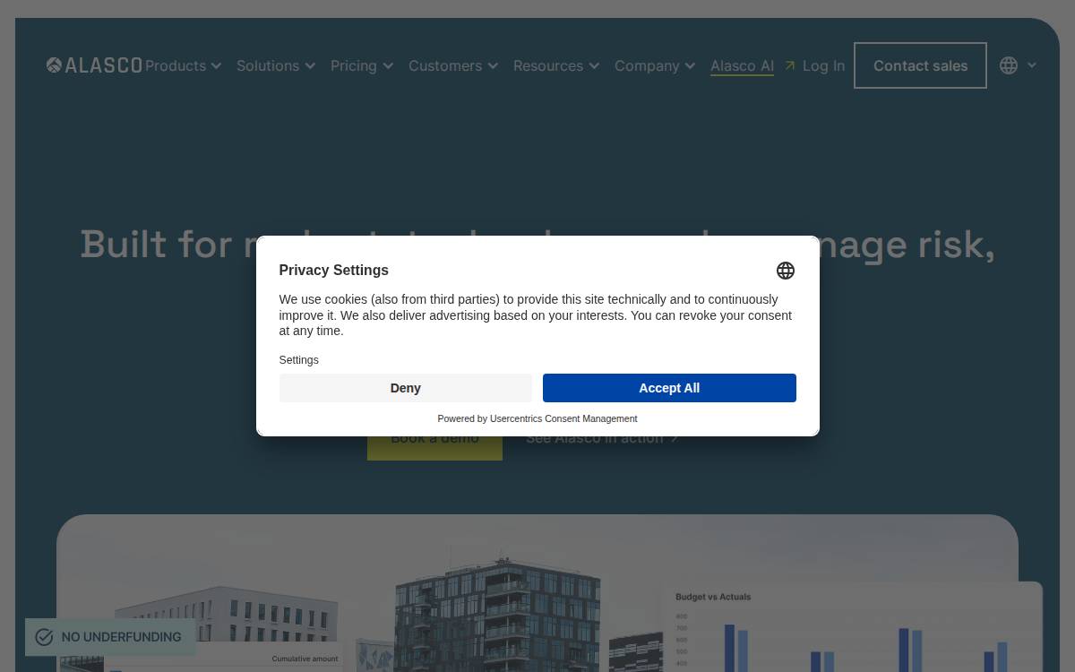 Alasco website preview