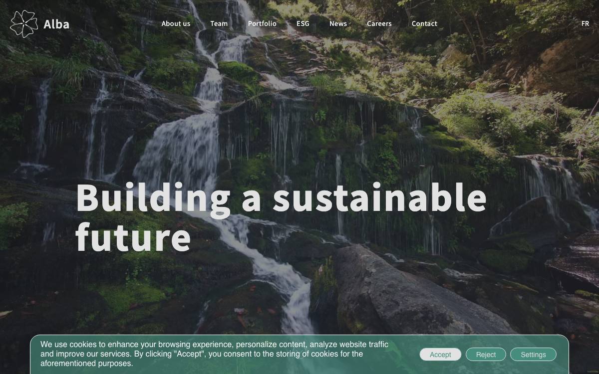 Alba Infra Partners website preview