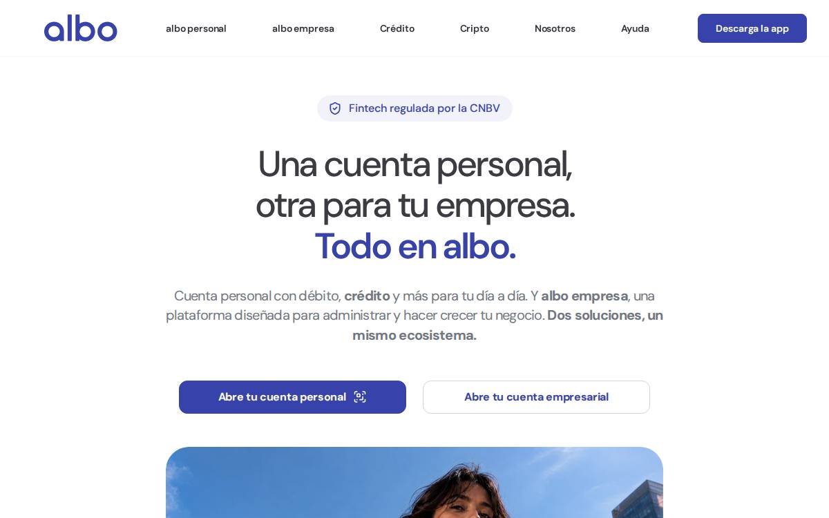 albo website preview
