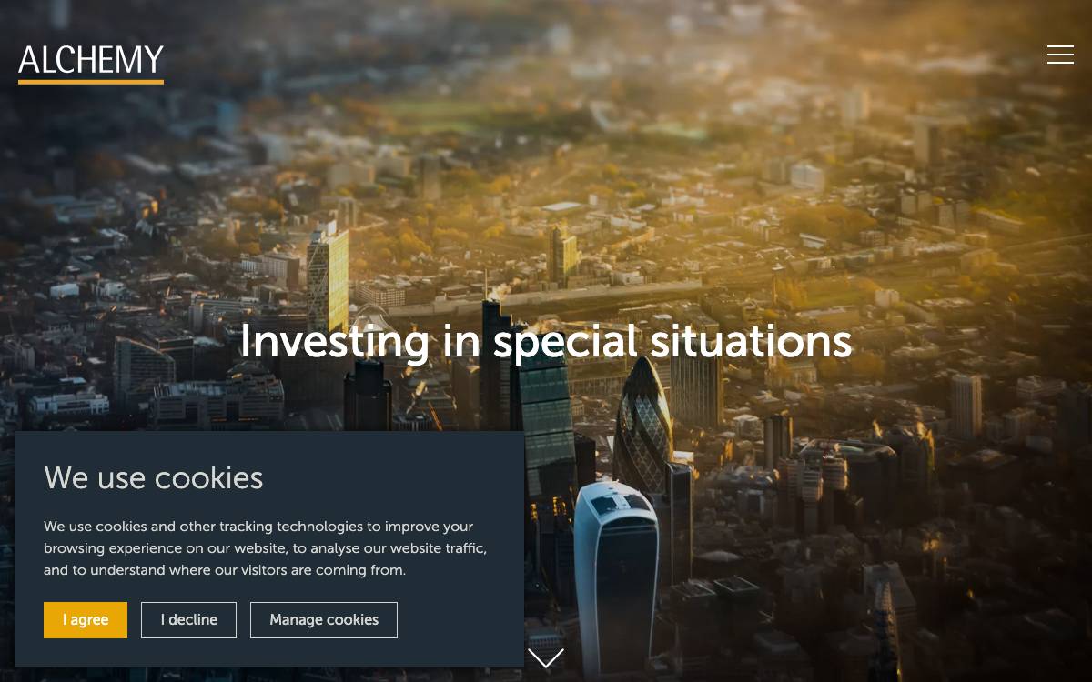Alchemy Partners LLP website preview
