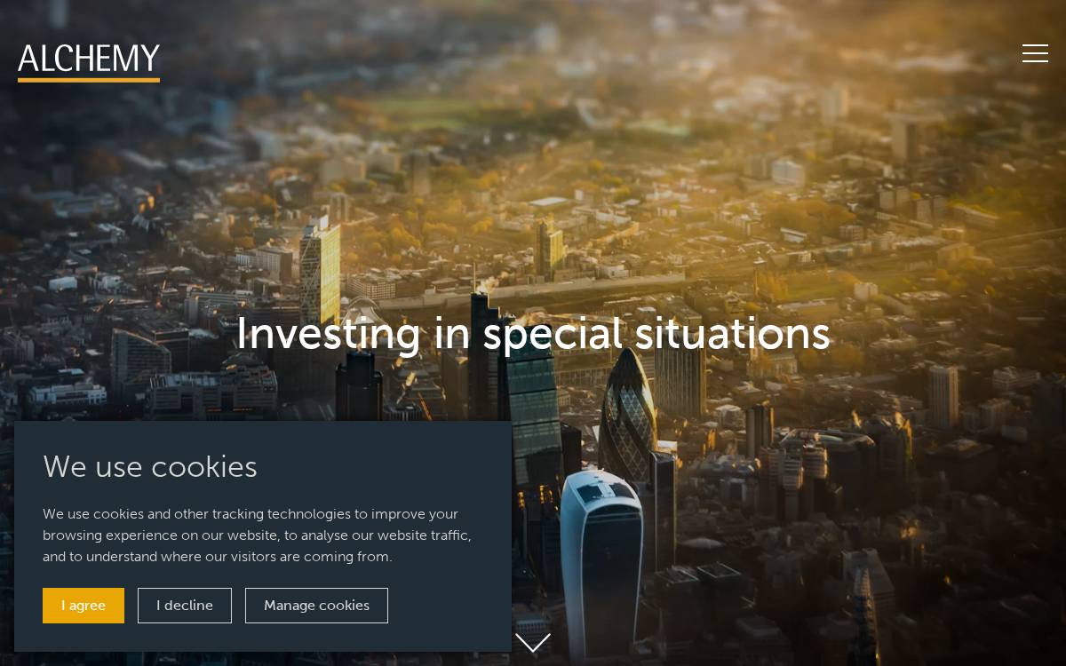 Alchemy Partners website preview
