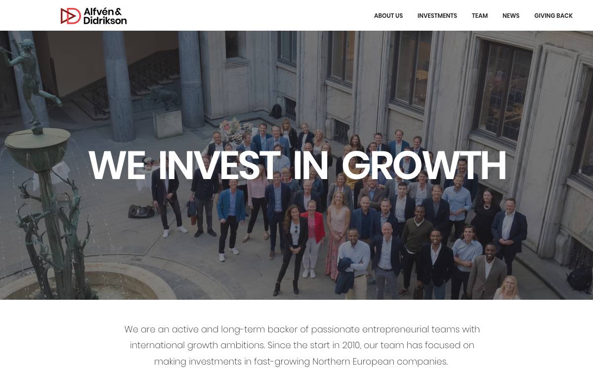 Alfvén & Didrikson website preview