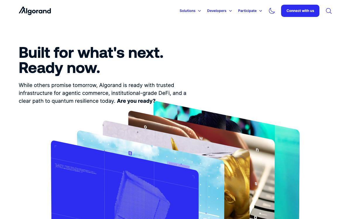 Algorand Foundation website preview