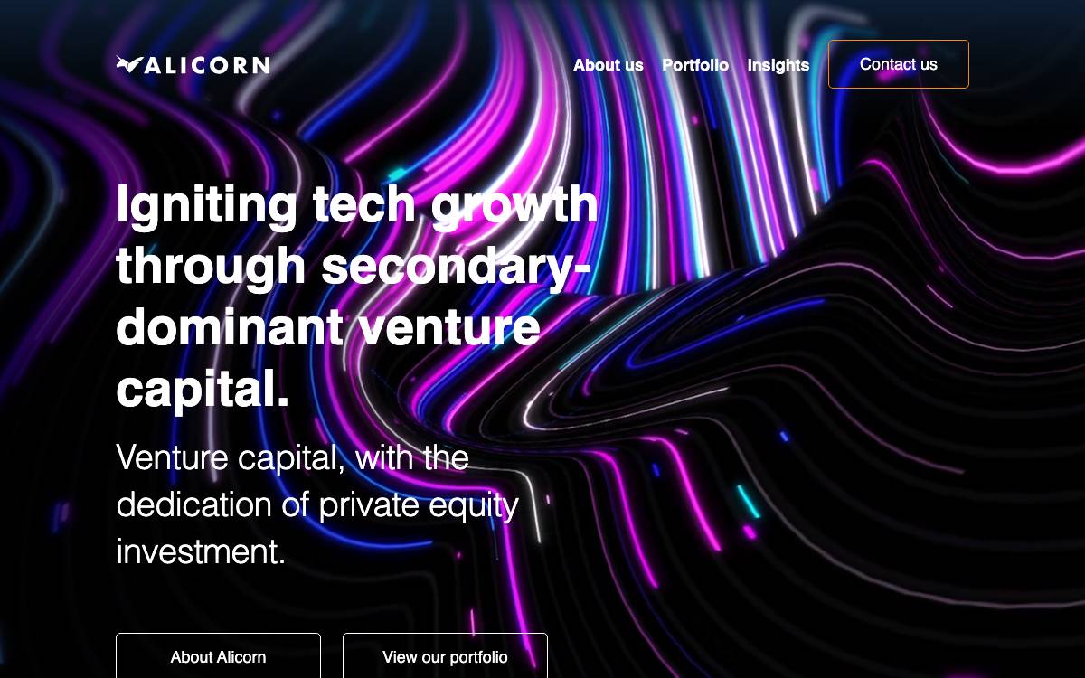 Alicorn Venture Partners website preview