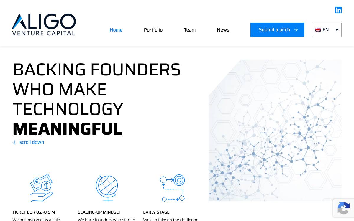 Aligo Venture Capital website preview