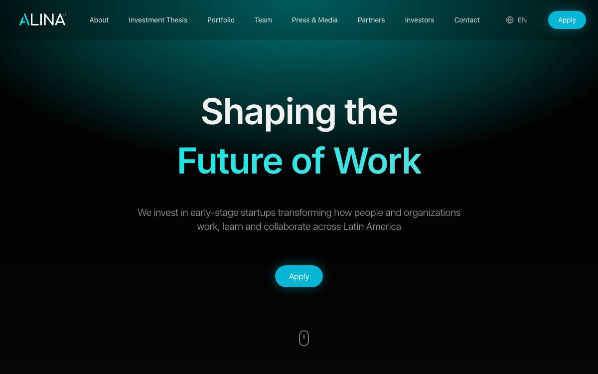 Alina VC website preview