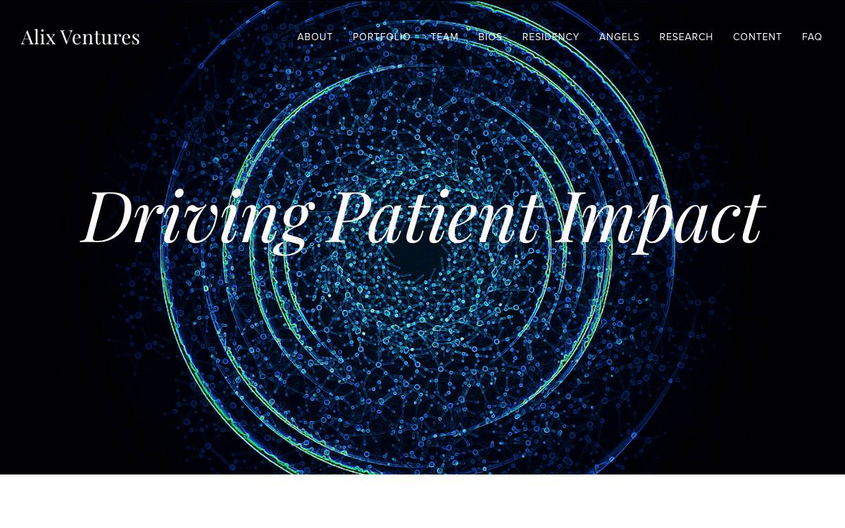 Alix Ventures website preview
