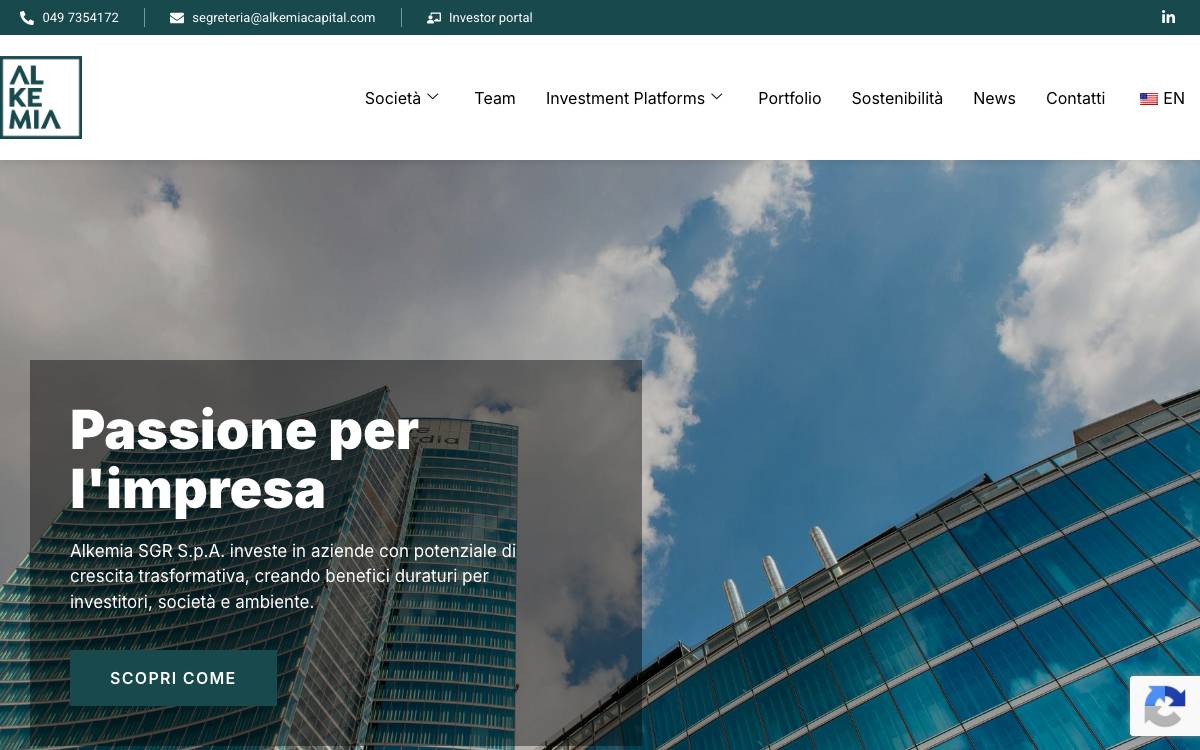Alkemia Capital website preview