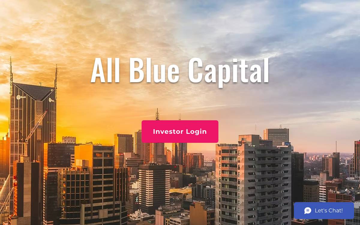All Blue Capital website preview
