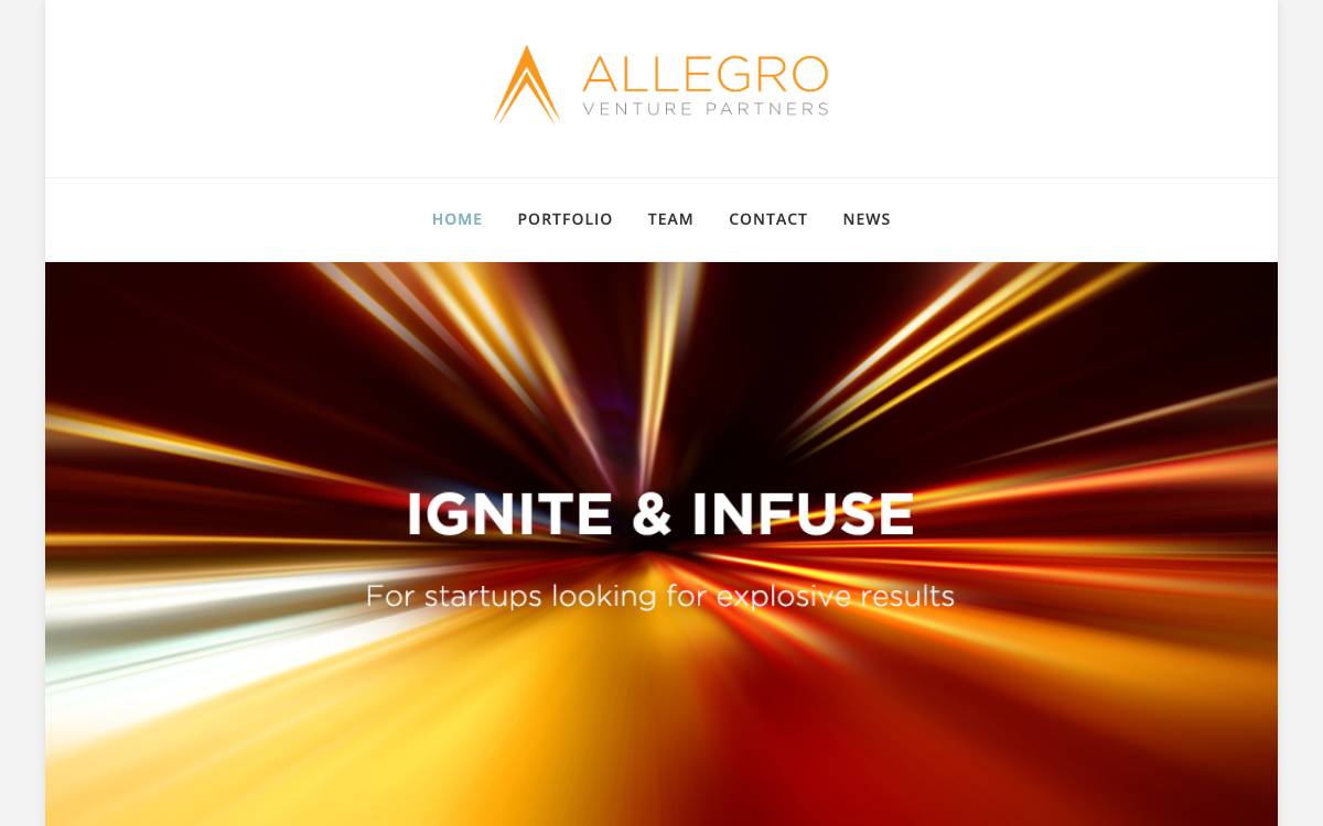 Allegro Venture Partners website preview