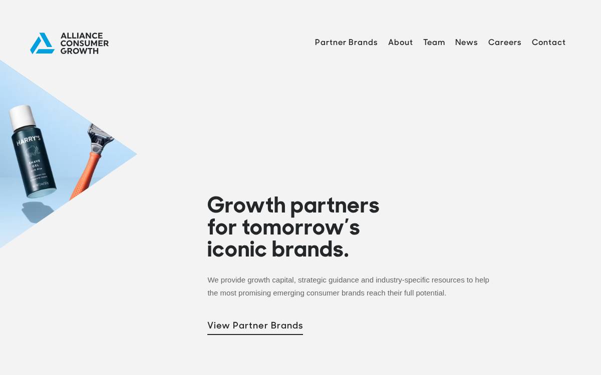 Alliance Consumer Growth website preview