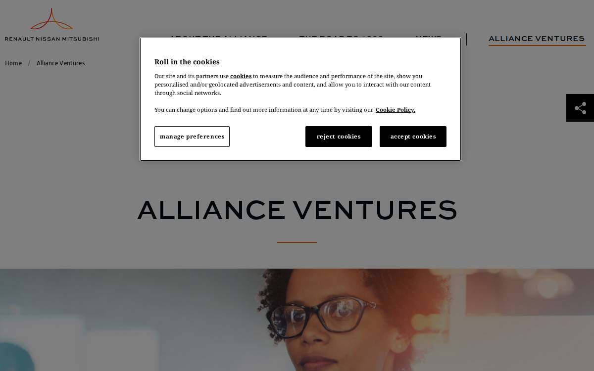 Alliance Ventures website preview