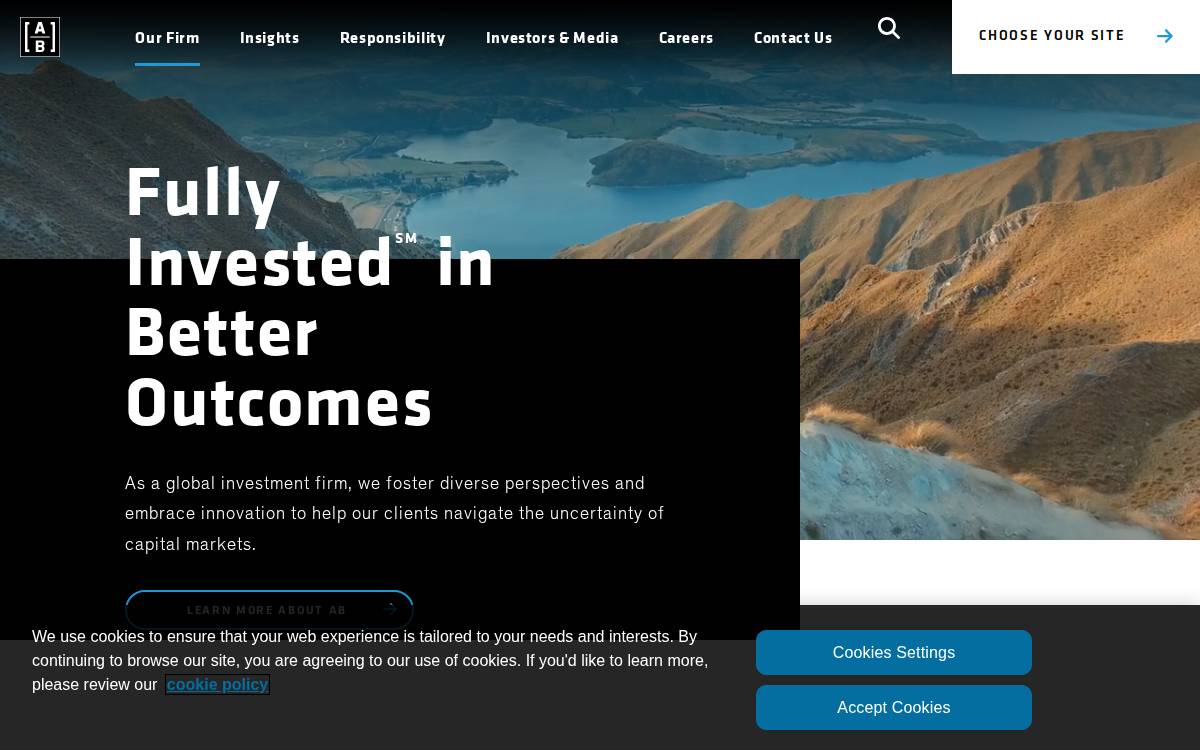 AllianceBernstein website preview