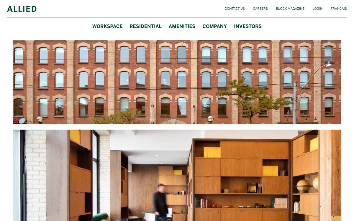 Allied Properties REIT website preview