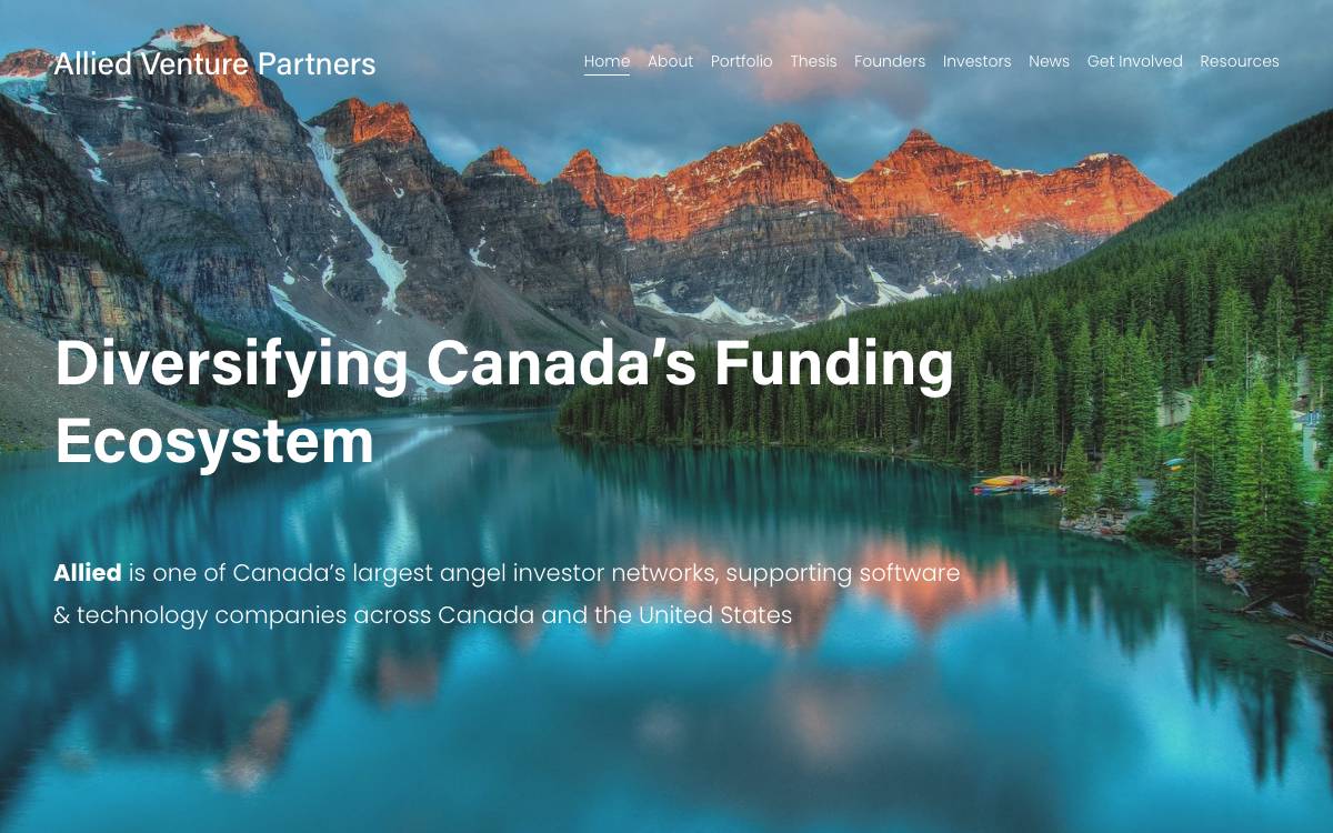 Allied Venture Partners website preview