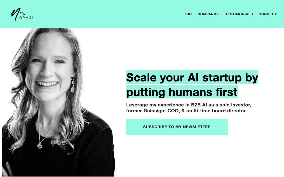 Allison Pickens Ventures website preview