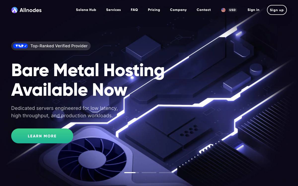 Allnodes website preview