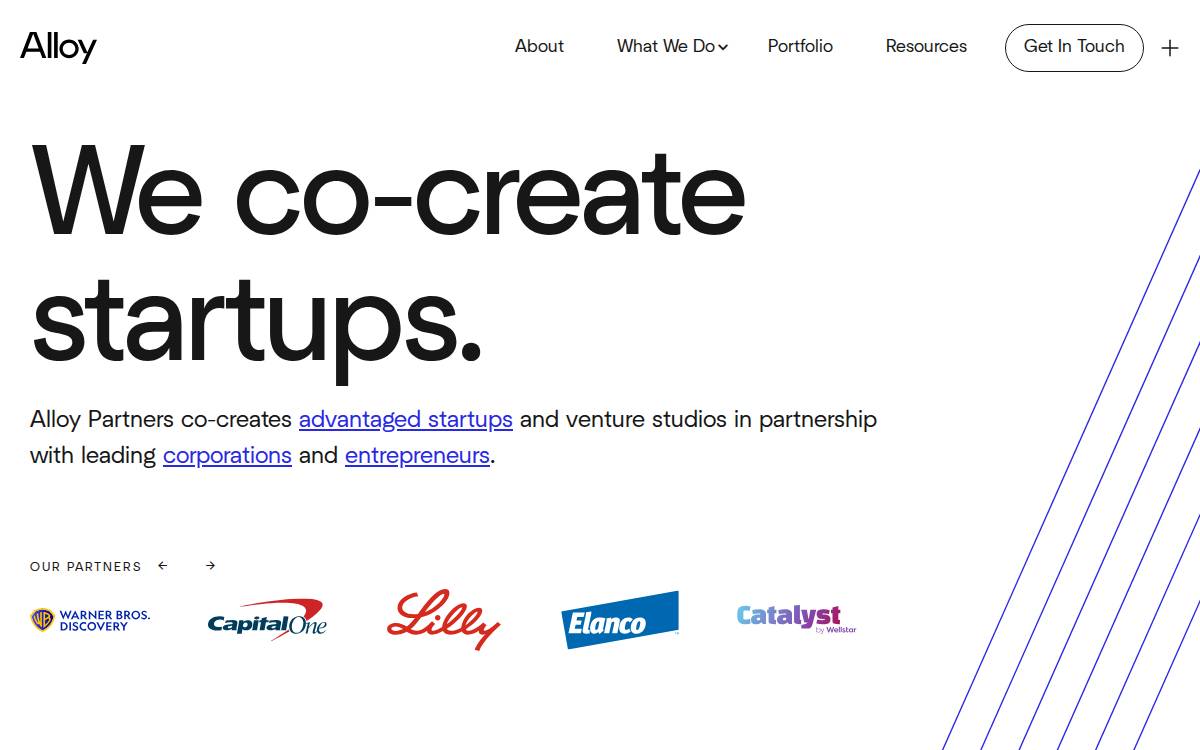 Alloy Partners website preview