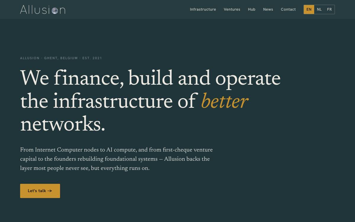 Allusion website preview
