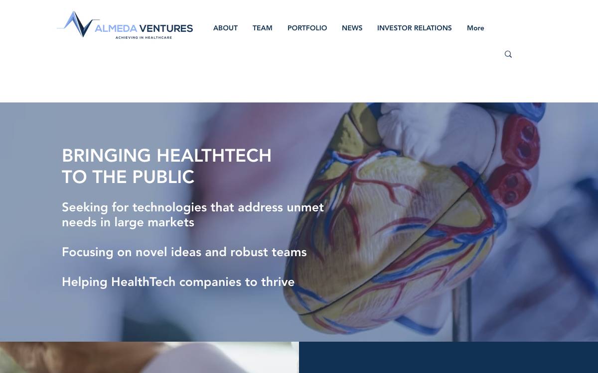 Almeda Ventures website preview