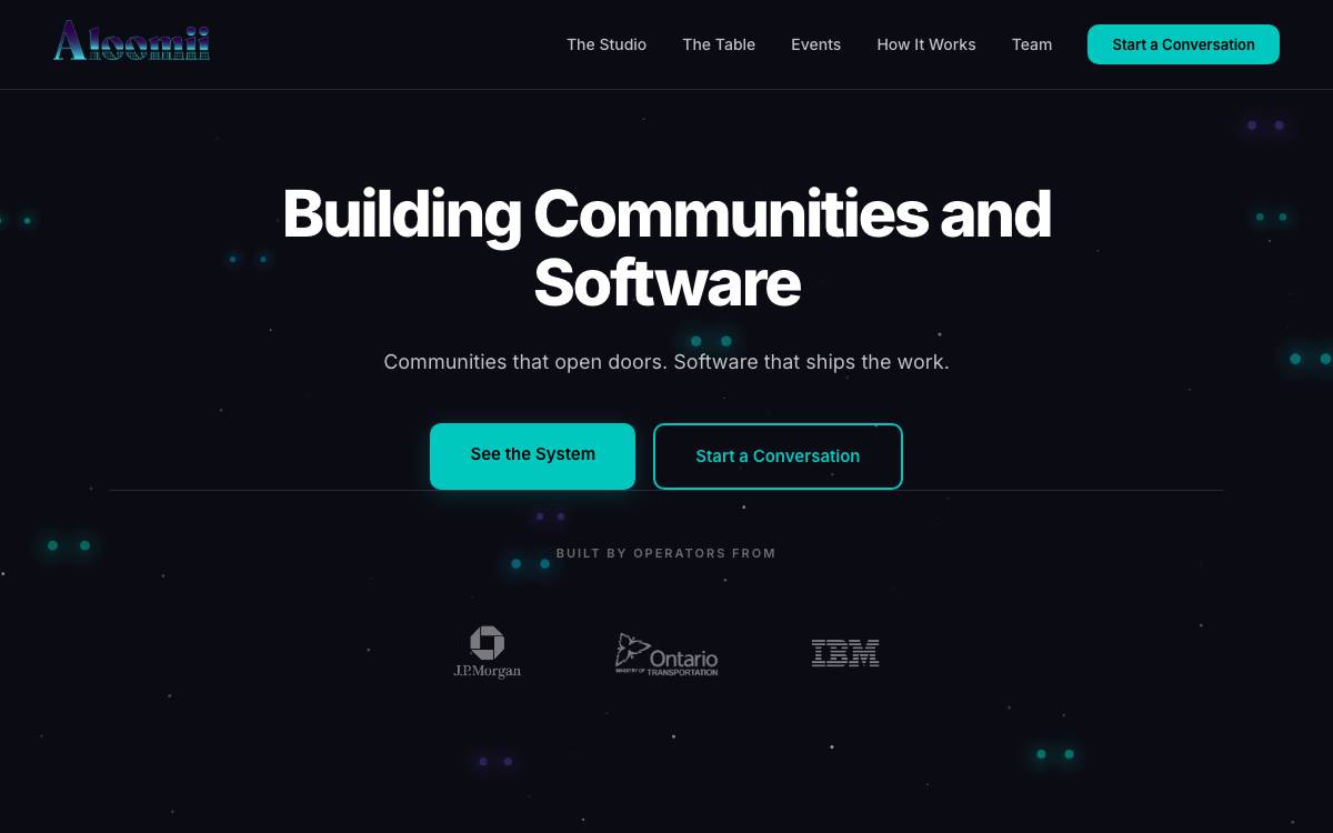 Aloomii website preview