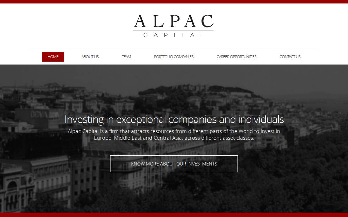 Alpac Capital website preview