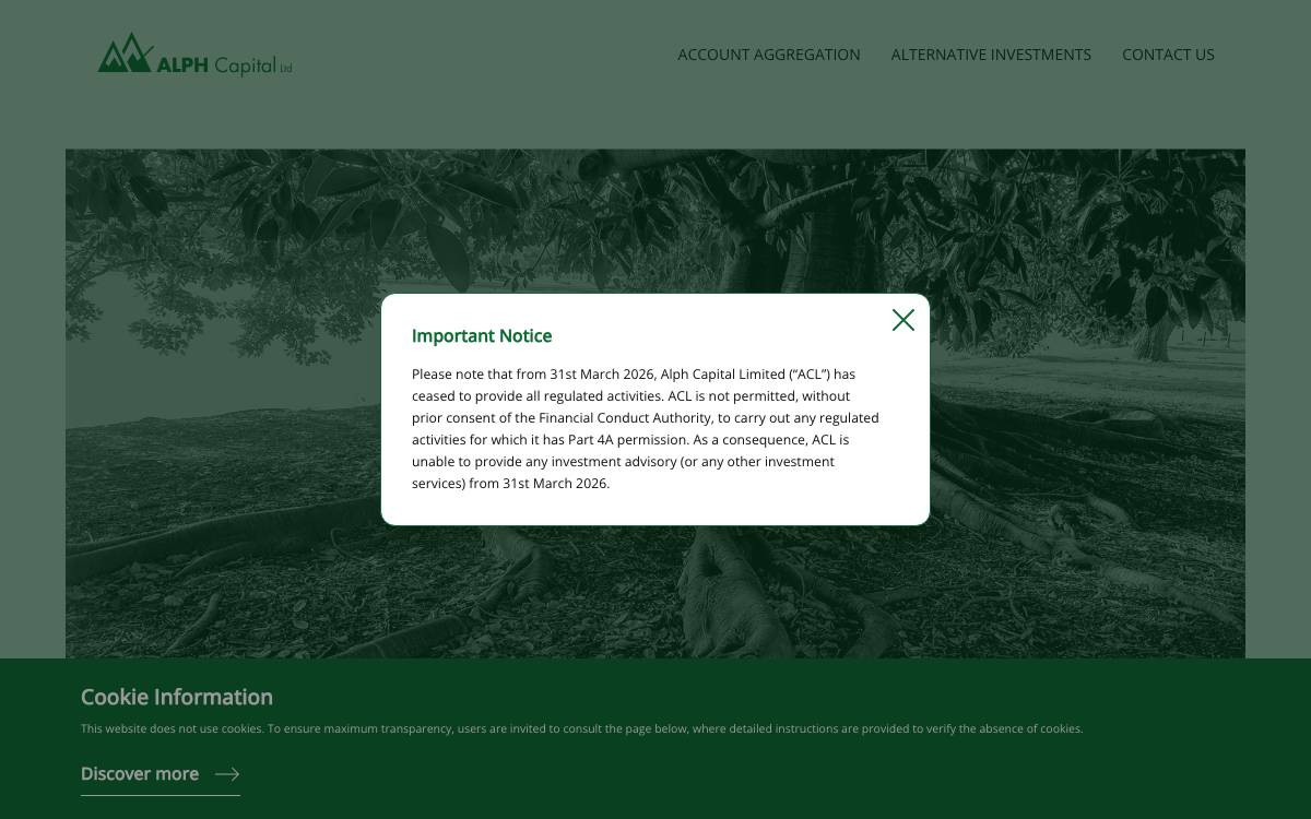 ALPH Capital website preview
