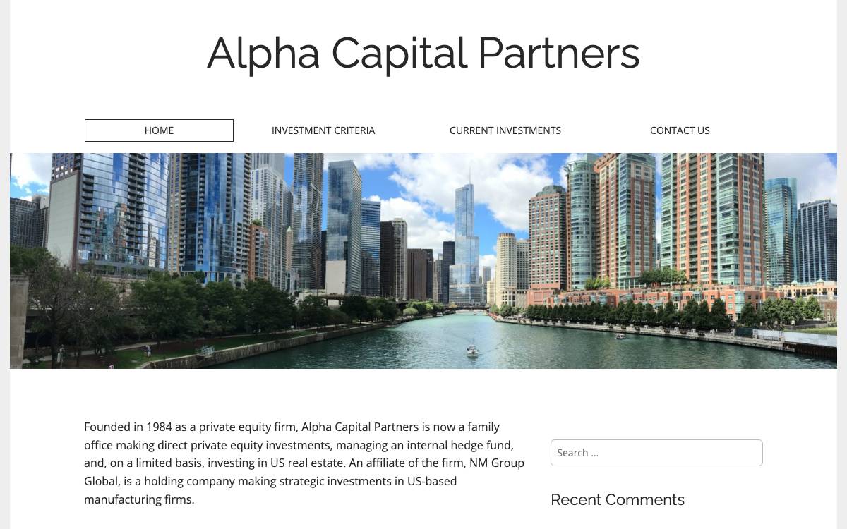 Alpha Capital website preview