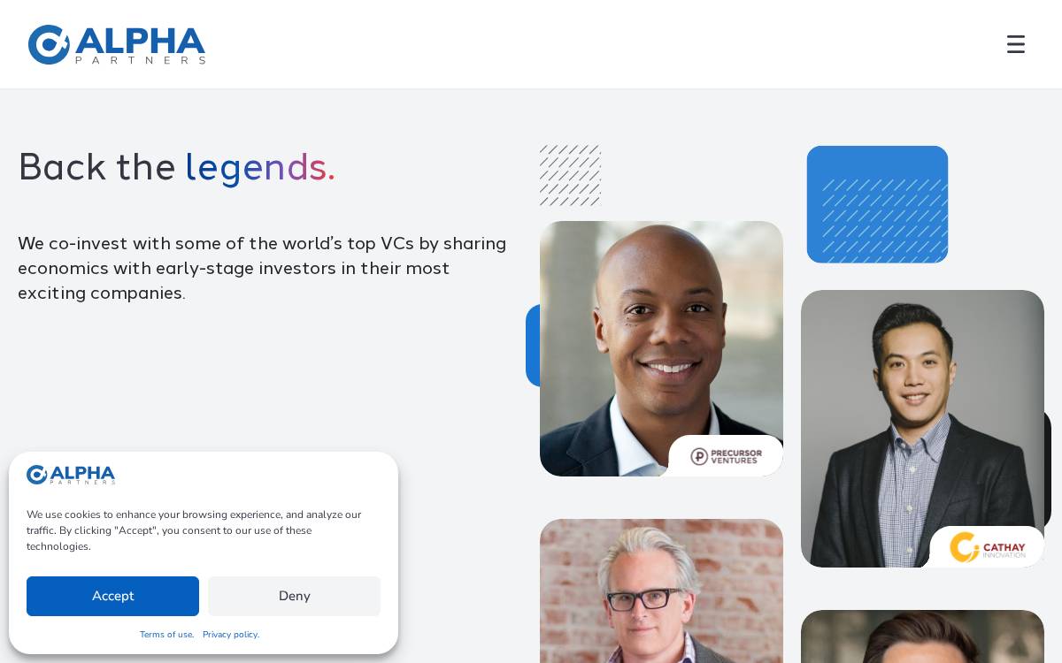 Alpha Venture Partners website preview