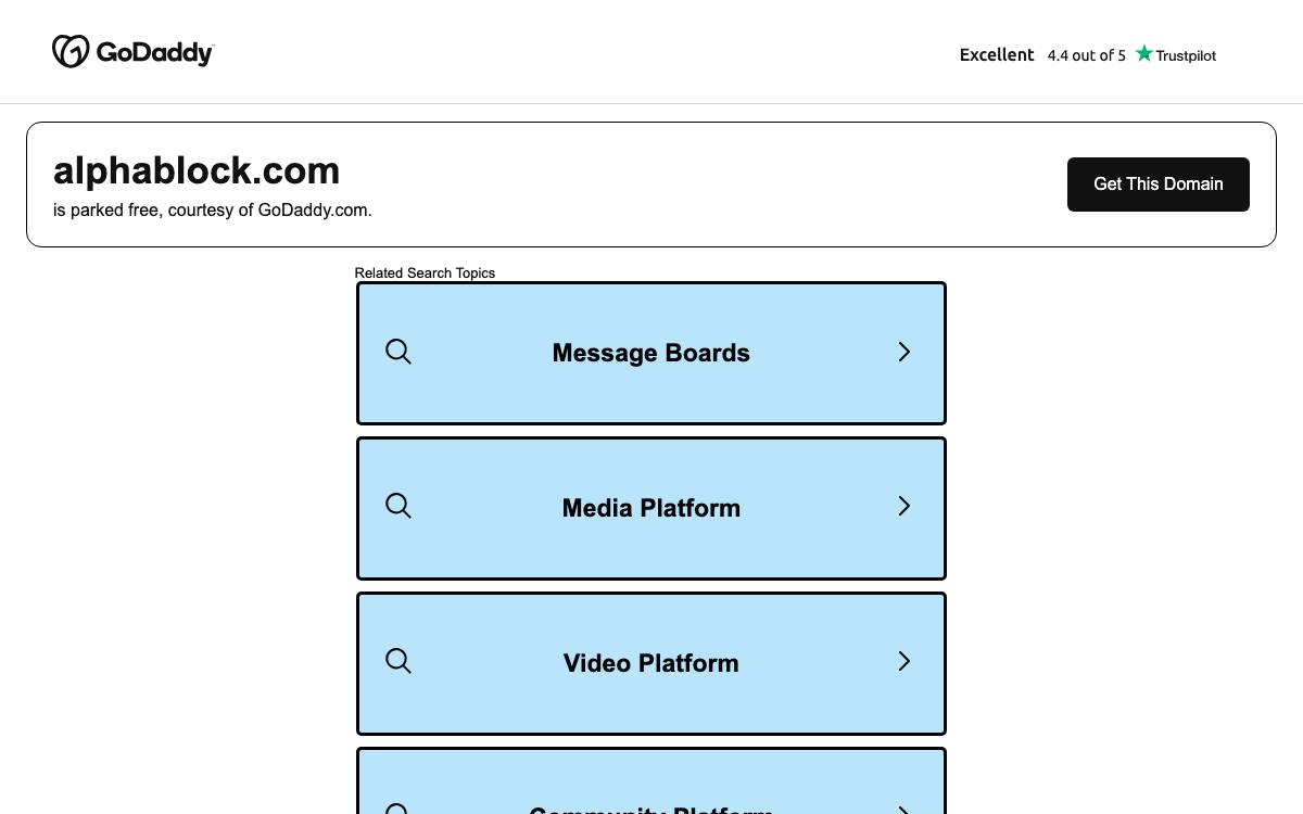 AlphaBlock Investments website preview