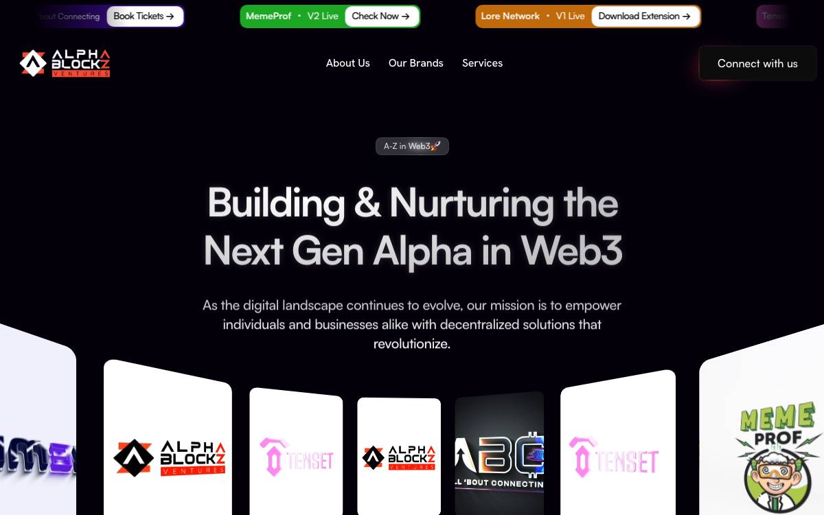 AlphablockZ website preview