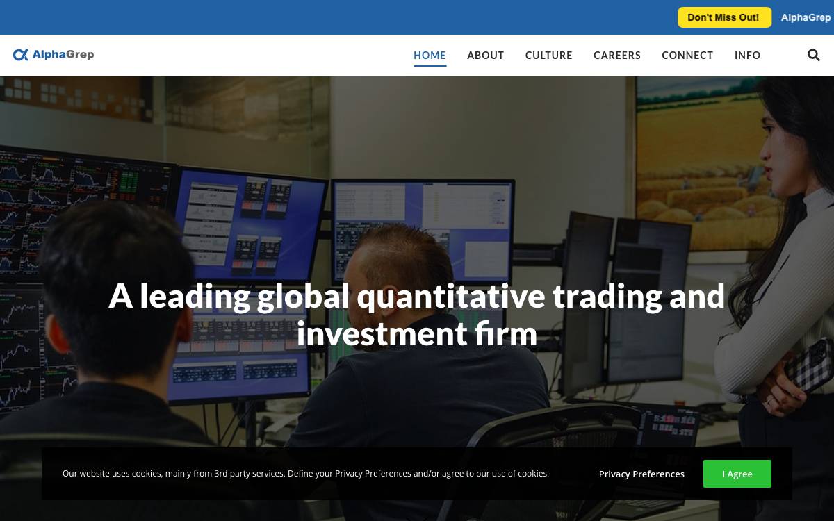 AlphaGrep website preview