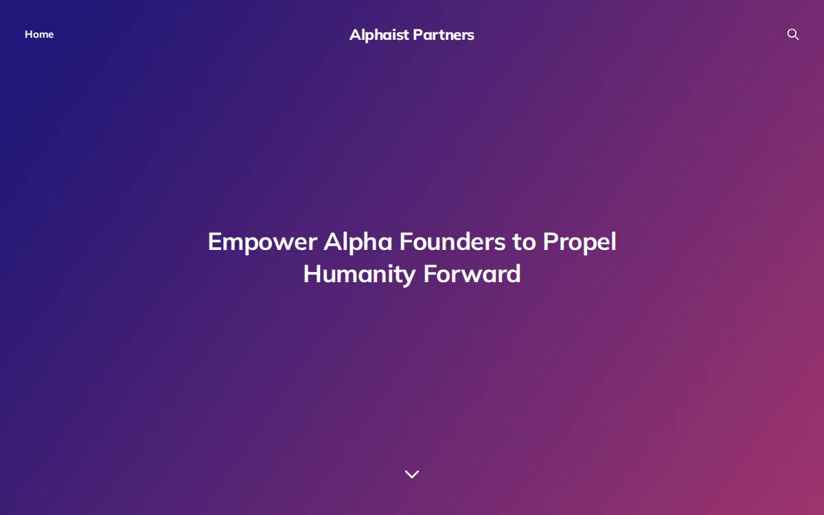 Alphaist Partners Venture website preview